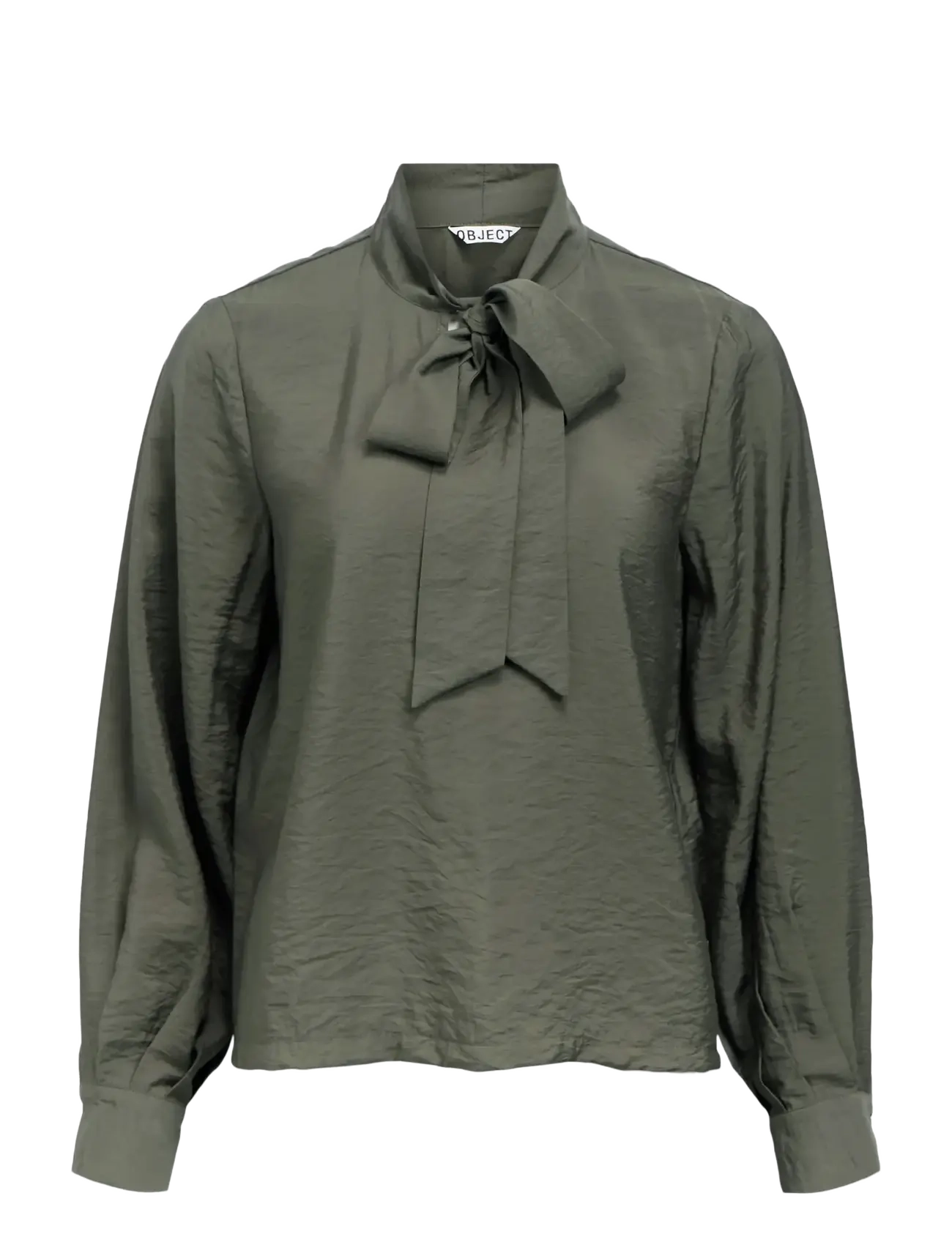 Object OBJJACIRA L/S RE BOW SHIRT NOOS - Pluusid ja särgid - KAMBABA / khaki/green