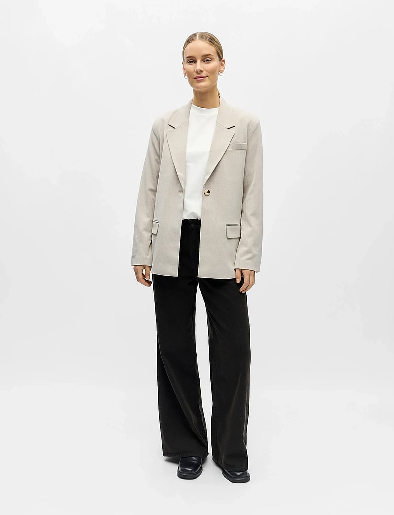 Object - OBJLISA LO BLAZER NOOS - einreihige blazer - humus - 3