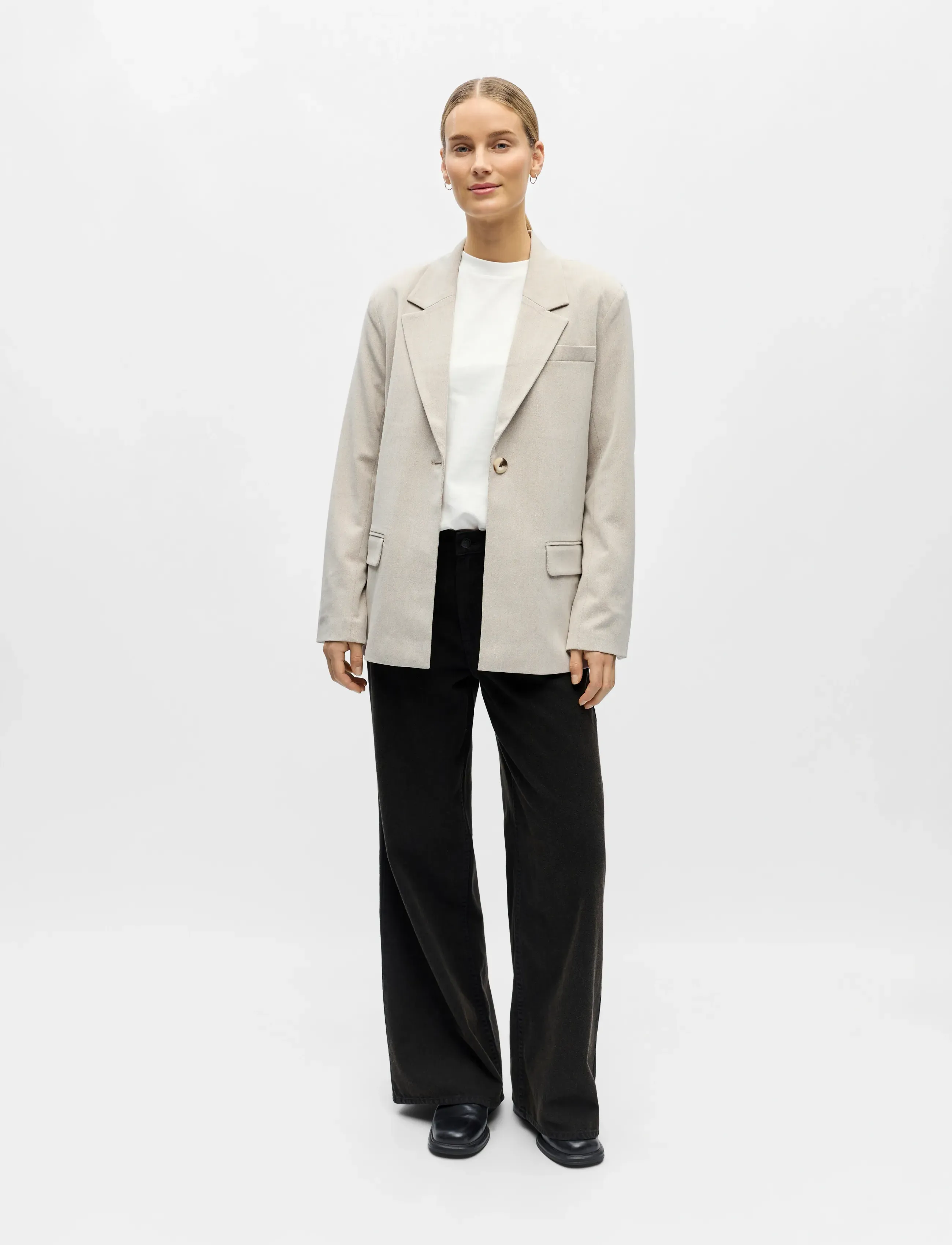 Object - OBJLISA LO BLAZER NOOS - single breasted blazers - humus - 3