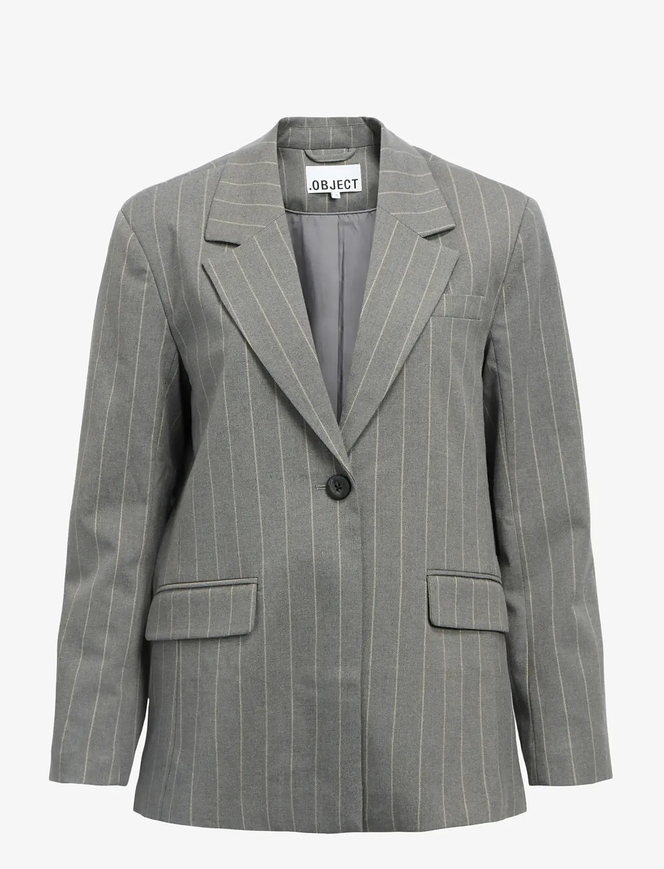 Object - OBJLISA LO BLAZER NOOS - enkeltradede blazere - medium grey melange - 1