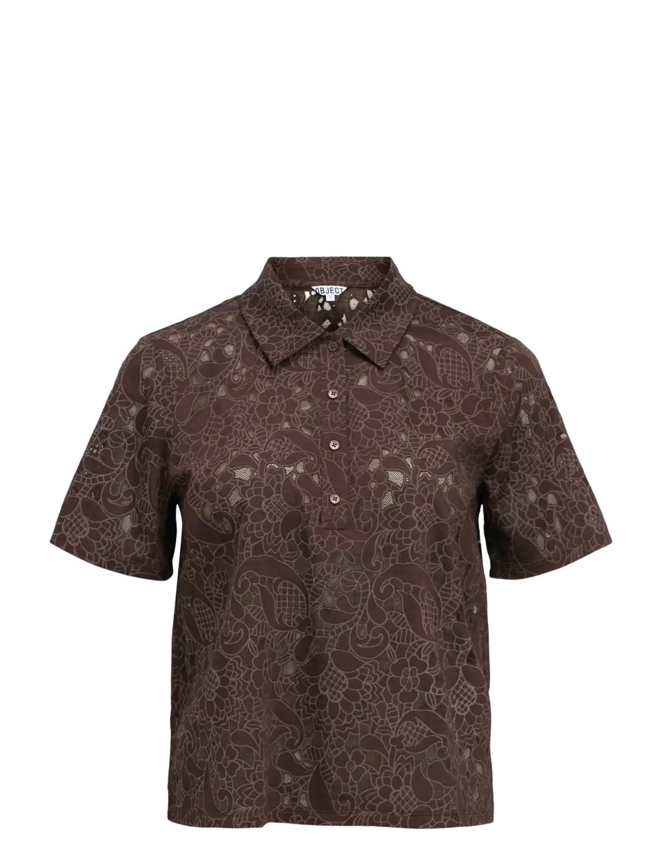 Object OBJBIANCA S/S LO POLO TOP NOOS - View all - SEAL BROWN / brown