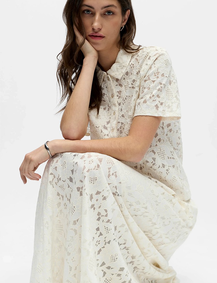 Object - OBJBIANCA S/S LO POLO TOP NOOS - pikéer - white sand - 4