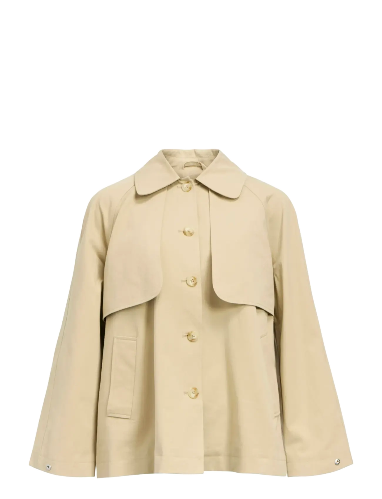 Object OBJPAULA RE L/S TRENCH JACKET NOOS - Jakker - HUMUS / beige