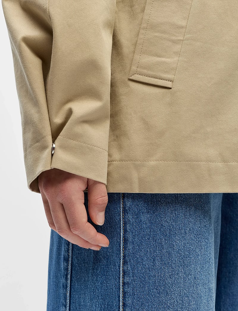 Object - OBJPAULA RE L/S TRENCH JACKET NOOS - forårsjakker - humus - 5