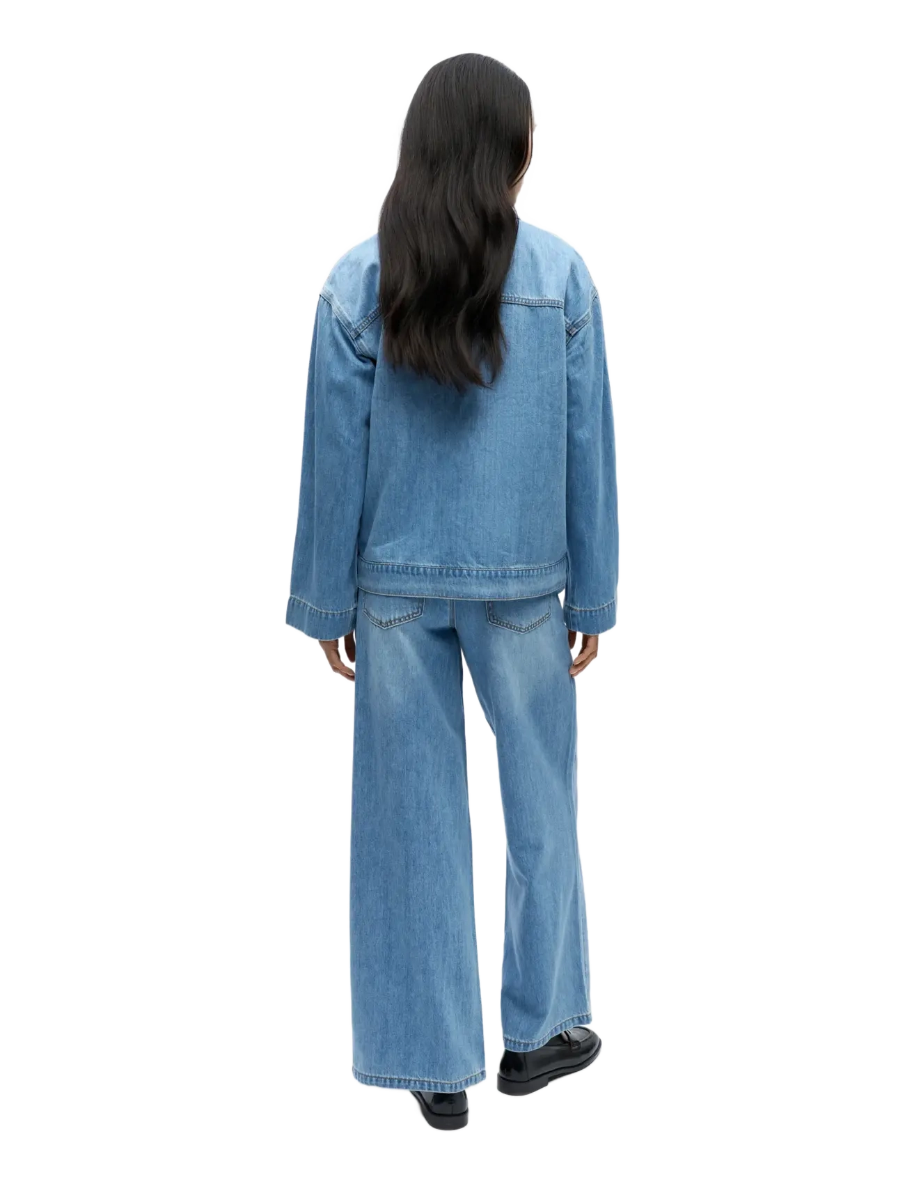 Object - OBJROSIE RE L/S OVERSHIRT NOOS - forårsjakker - light blue denim - 2