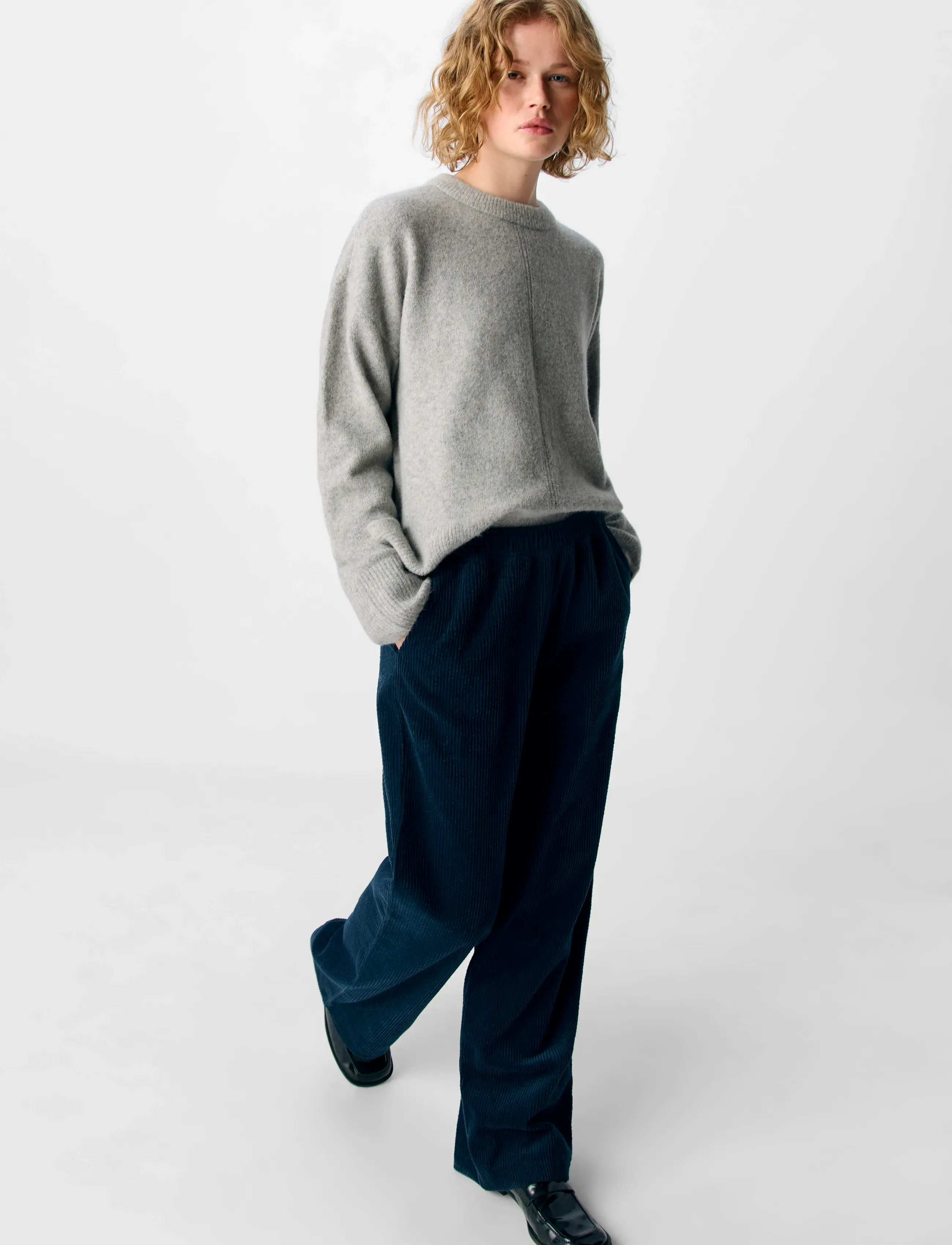 Object - OBJGALA MW RE WIDE PANT NOOS - laia säärega püksid - sky captain - 4