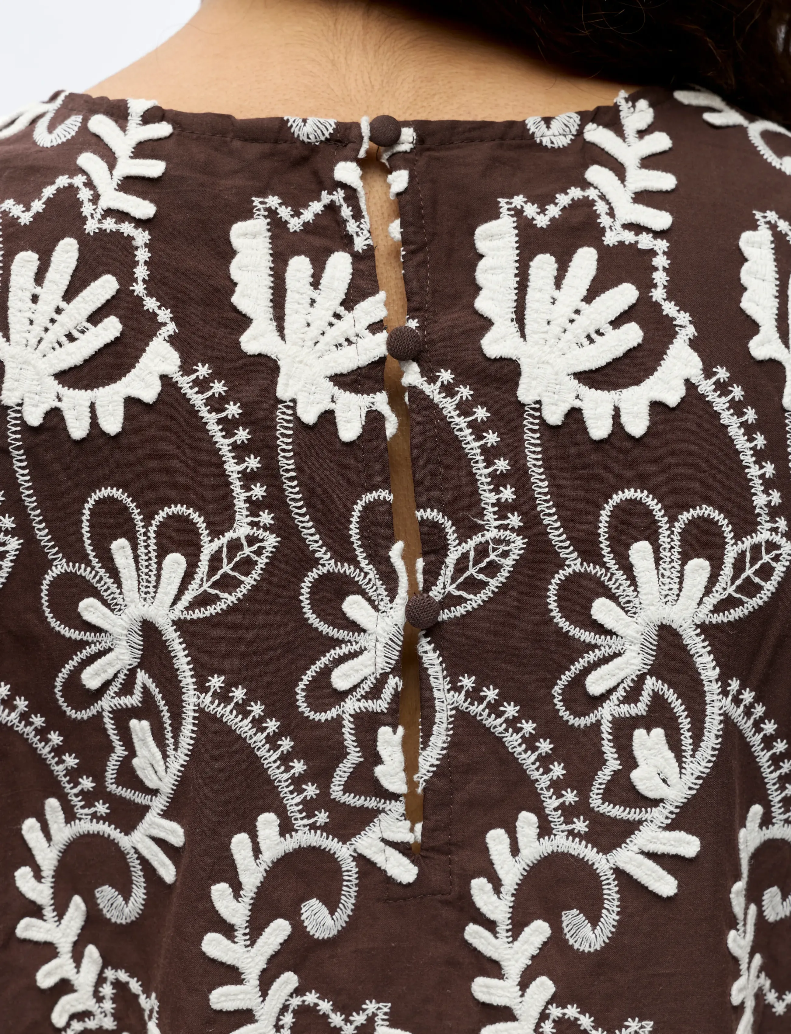 Object - OBJMYA 2/4 RE TOP NOOS - kortärmade blusar - seal brown - 3