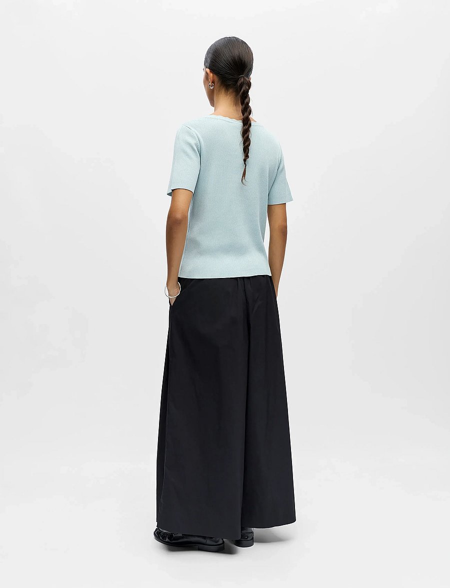 Object - OBJKELLY S/S RE V-NECK CARDIGAN NOOS - strickjacken - winter sky - 2