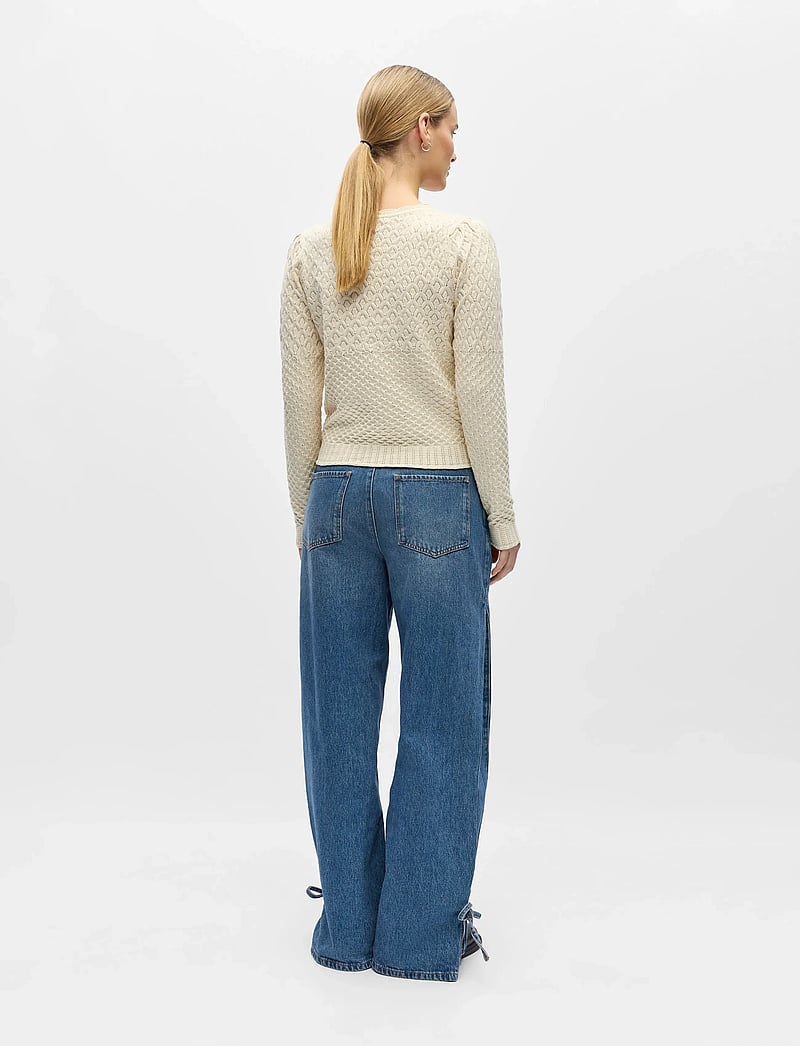 Object - OBJNOA L/S V-NECK KNIT CARDIGAN NOOS - cardigans - birch - 2