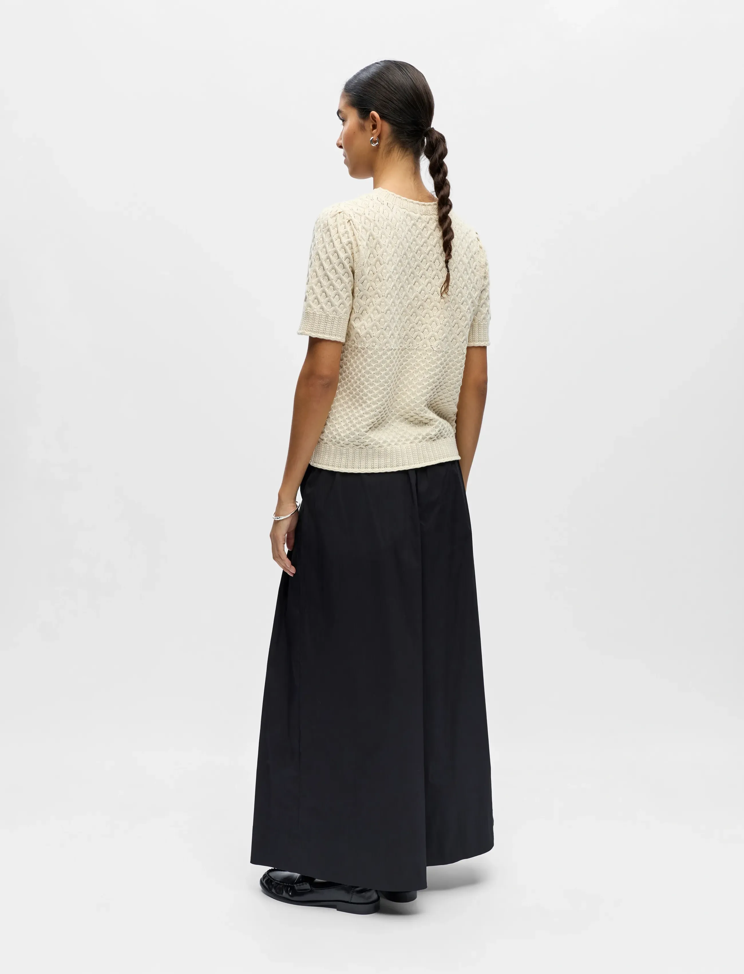 Object - OBJNOA S/S RE KNIT PULLOVER NOOS - jumpers - birch - 3