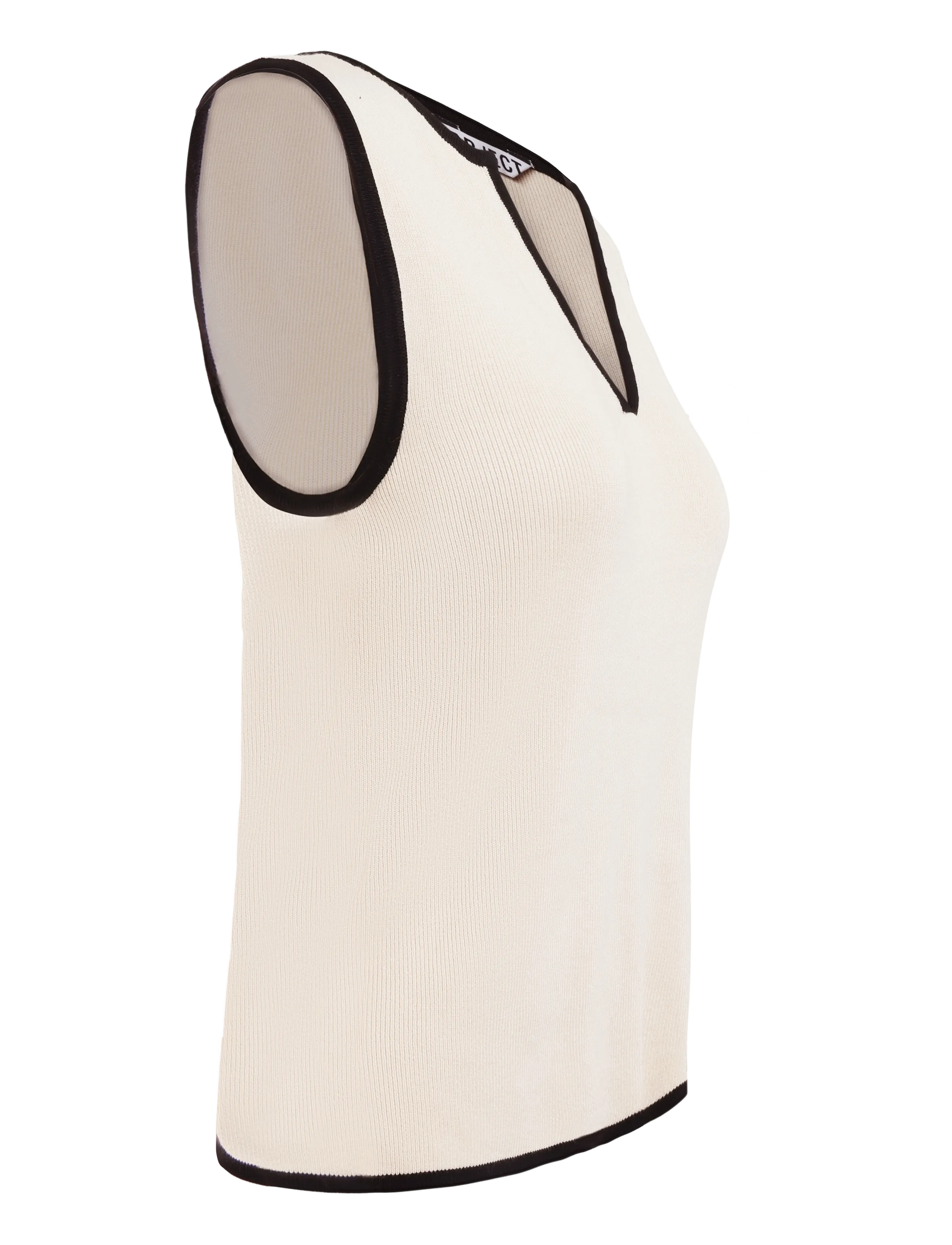 Object - OBJVIVA S/L RE V-NECK KNIT TOP NOOS - knitted vests - birch - 4