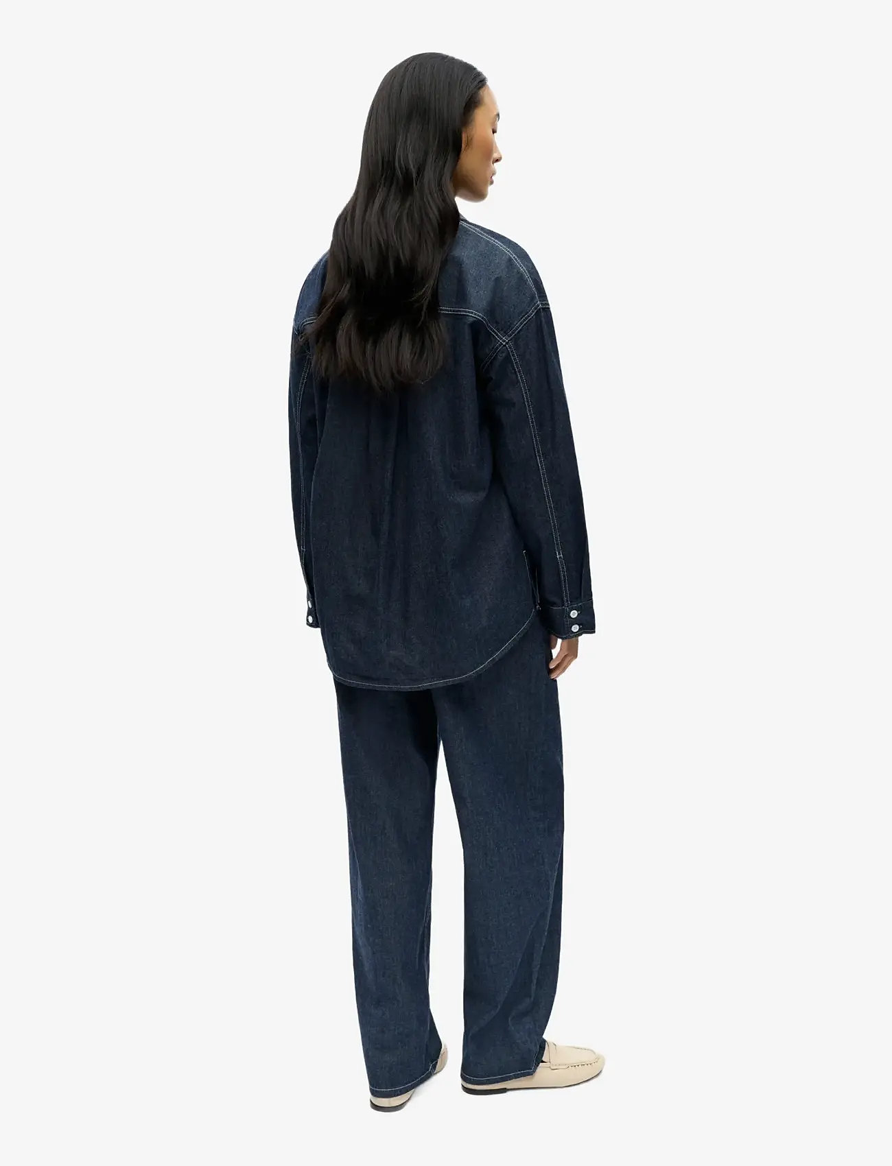 Object - OBJGINA L/S LO DENIM SHIRT NOOS - denim shirts - dark blue denim - 2