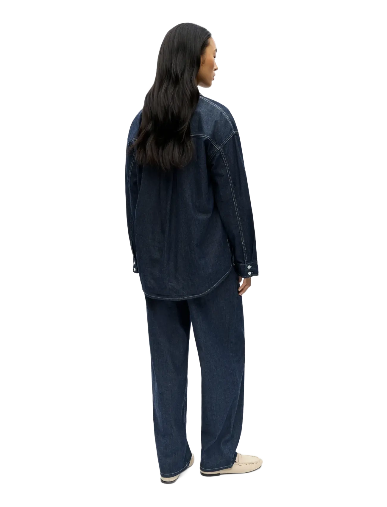 Object - OBJGINA L/S LO DENIM SHIRT NOOS - denimskjorter - dark blue denim - 2