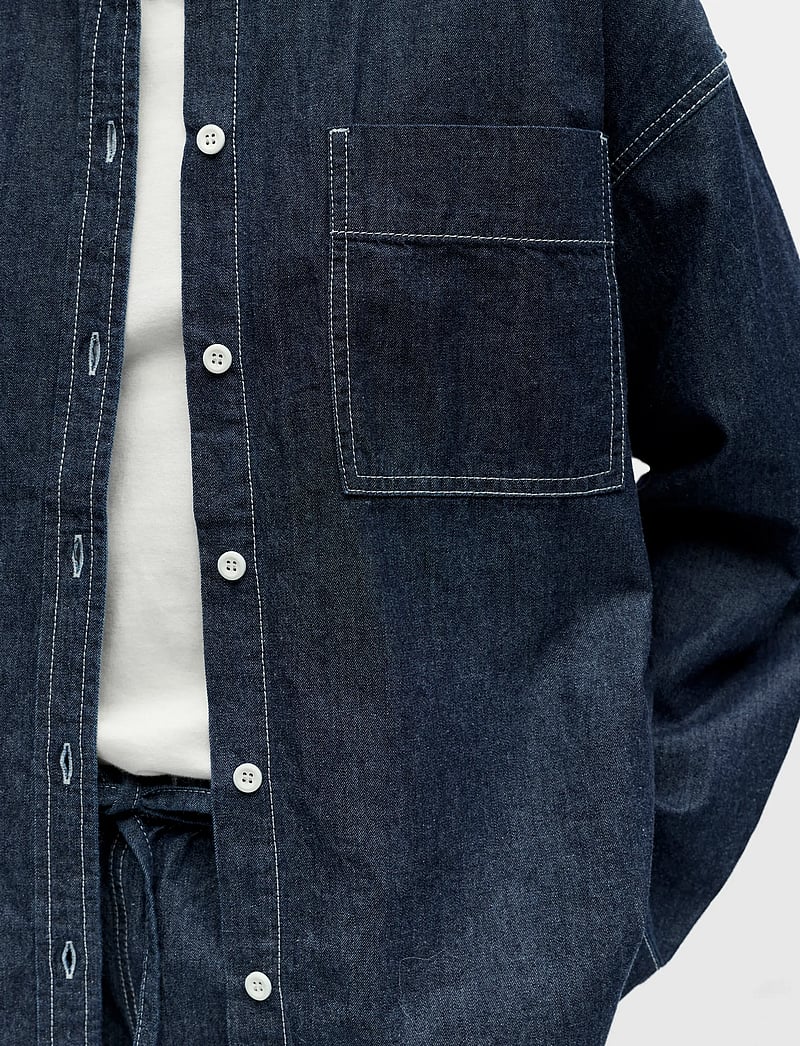 Object - OBJGINA L/S LO DENIM SHIRT NOOS - denim shirts - dark blue denim - 5