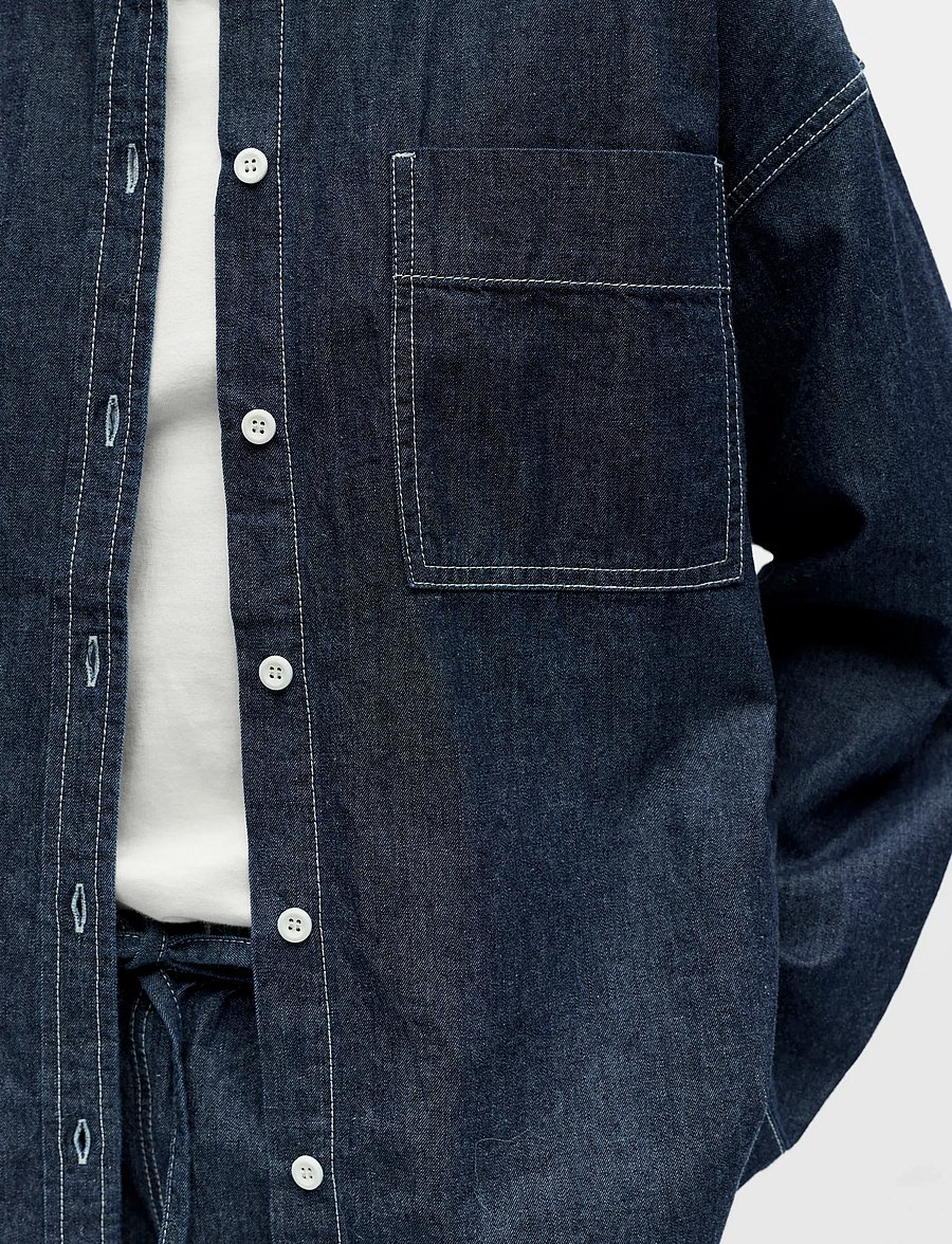 Object - OBJGINA L/S LO DENIM SHIRT NOOS - denimskjorter - dark blue denim - 5