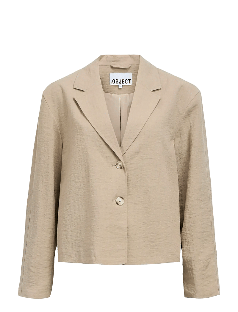 Object - OBJRINI LO BLAZER NOOS - lühikesed jakid - desert taupe - 1