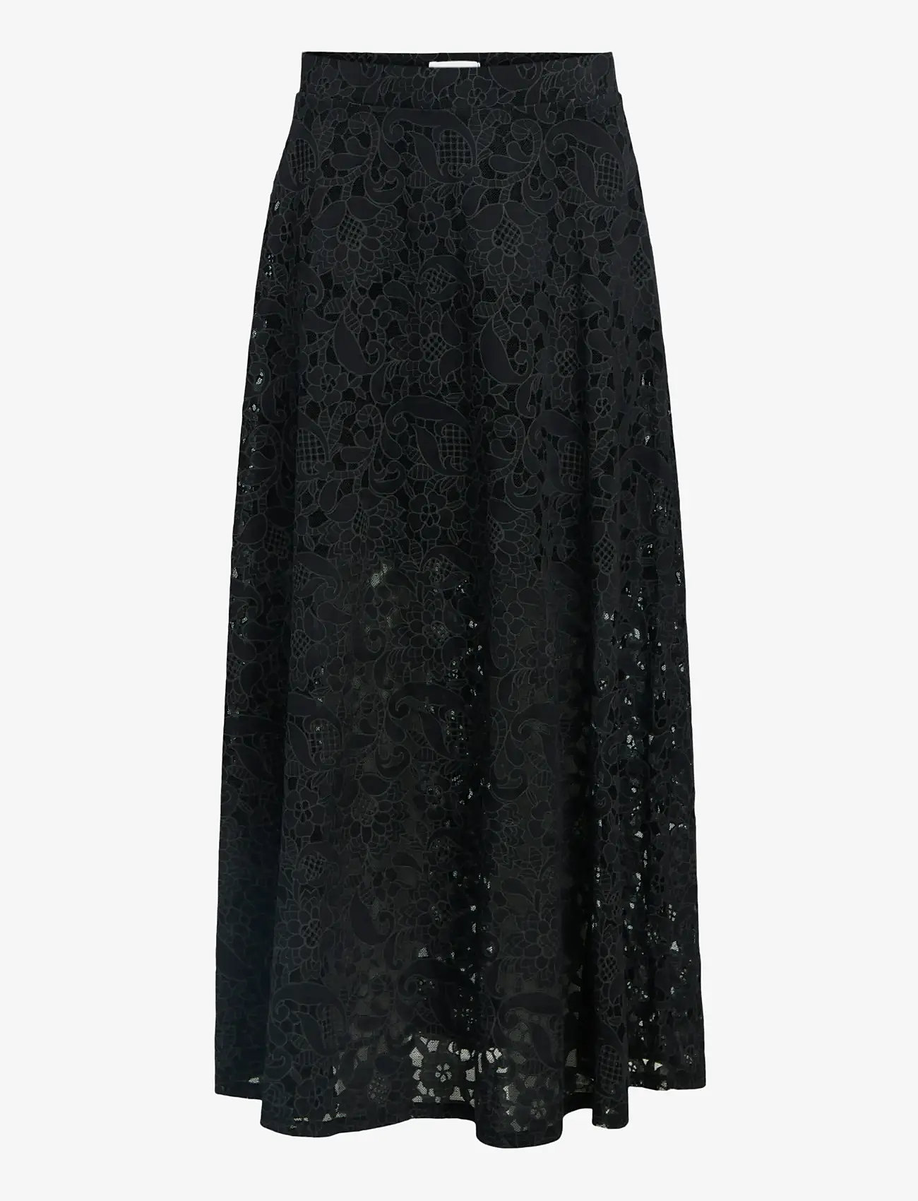 Object - OBJBIANCA MW LO LONG SKIRT NOOS - maxikjolar - black - 1