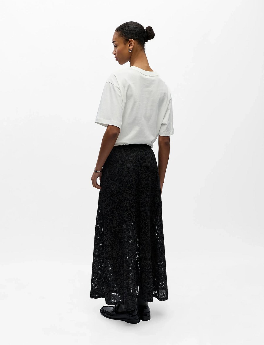 Object - OBJBIANCA MW LO LONG SKIRT NOOS - maxi röcke - black - 2