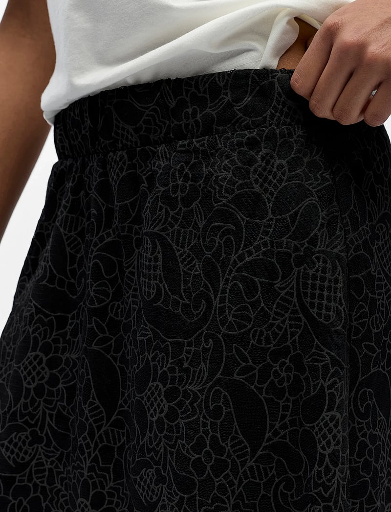 Object - OBJBIANCA MW LO LONG SKIRT NOOS - maxikjolar - black - 4