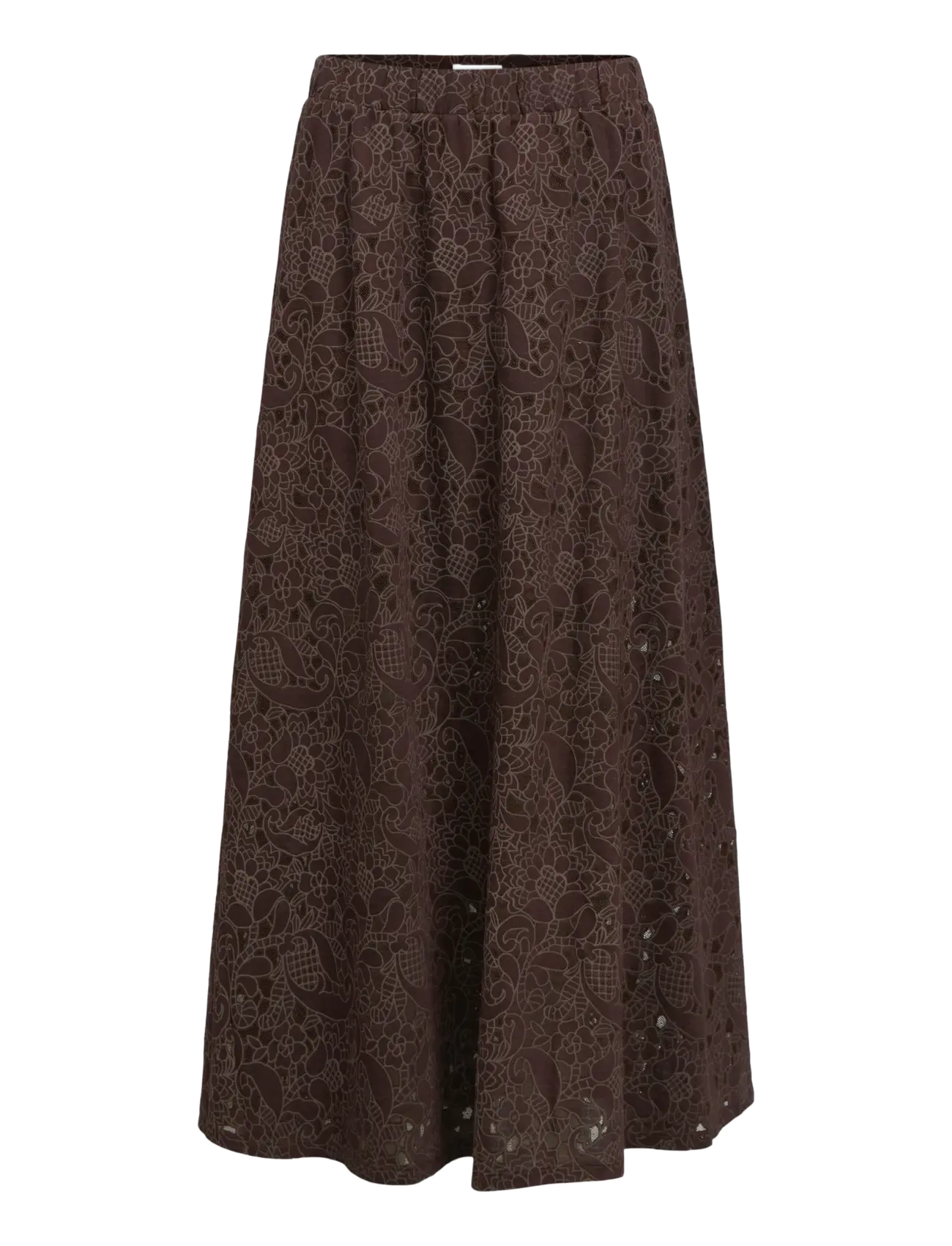 Object OBJBIANCA MW LO LONG SKIRT NOOS - Vaatteet - SEAL BROWN / brown