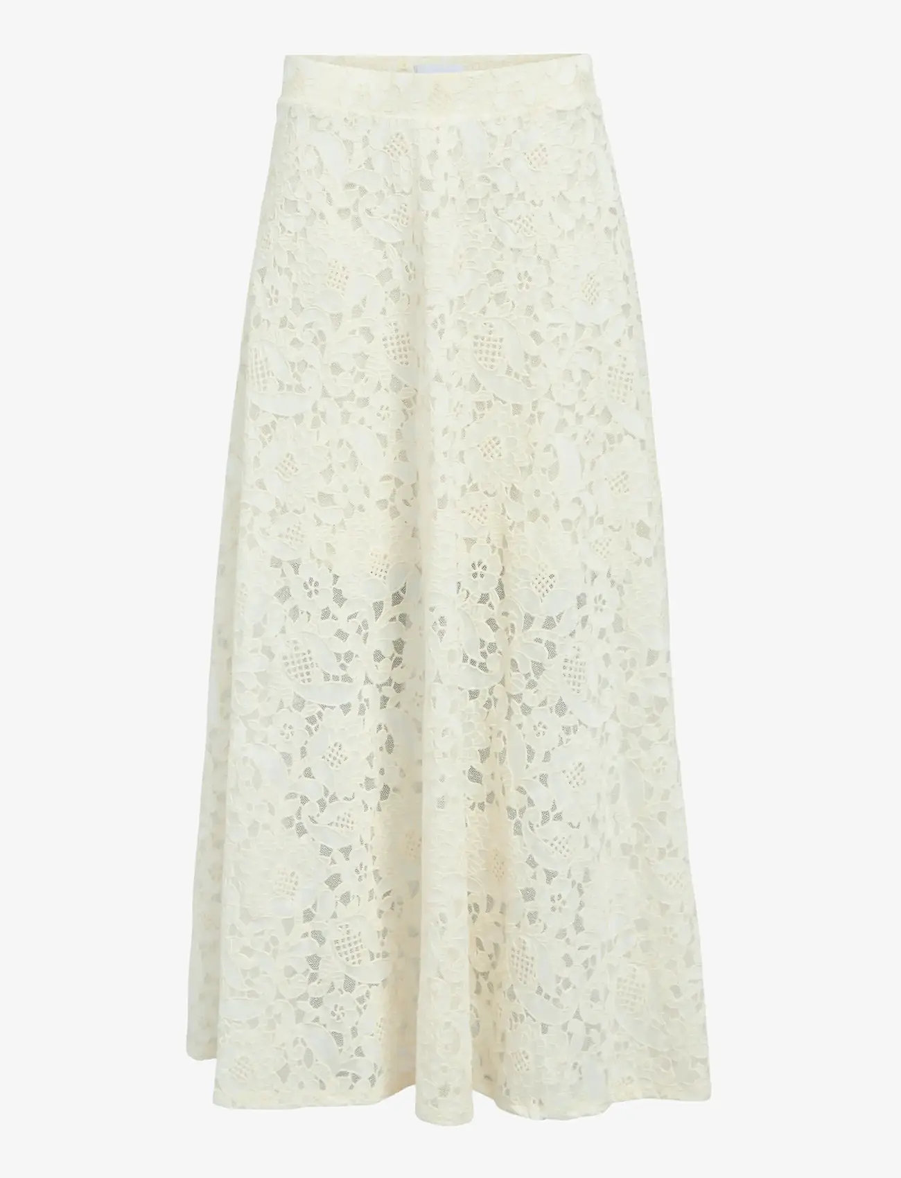 Object - OBJBIANCA MW LO LONG SKIRT NOOS - maxi nederdele - white sand - 1