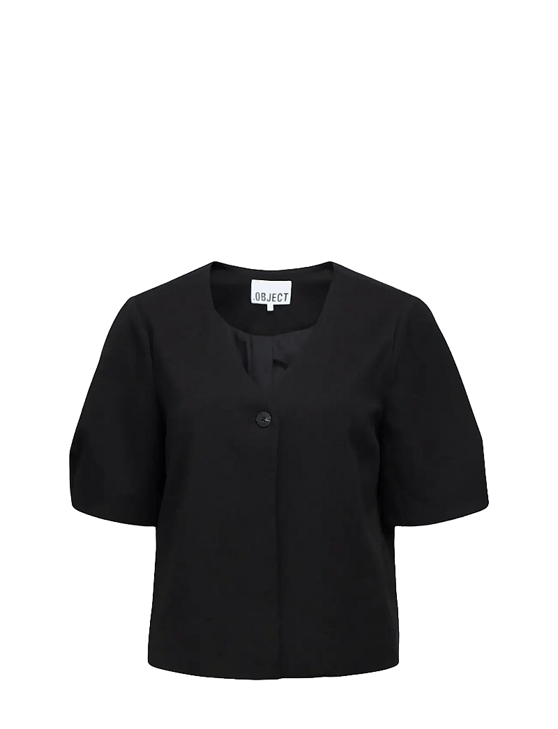 Object - OBJLISA S/S RE TOP NOOS - t-shirts - black - 1