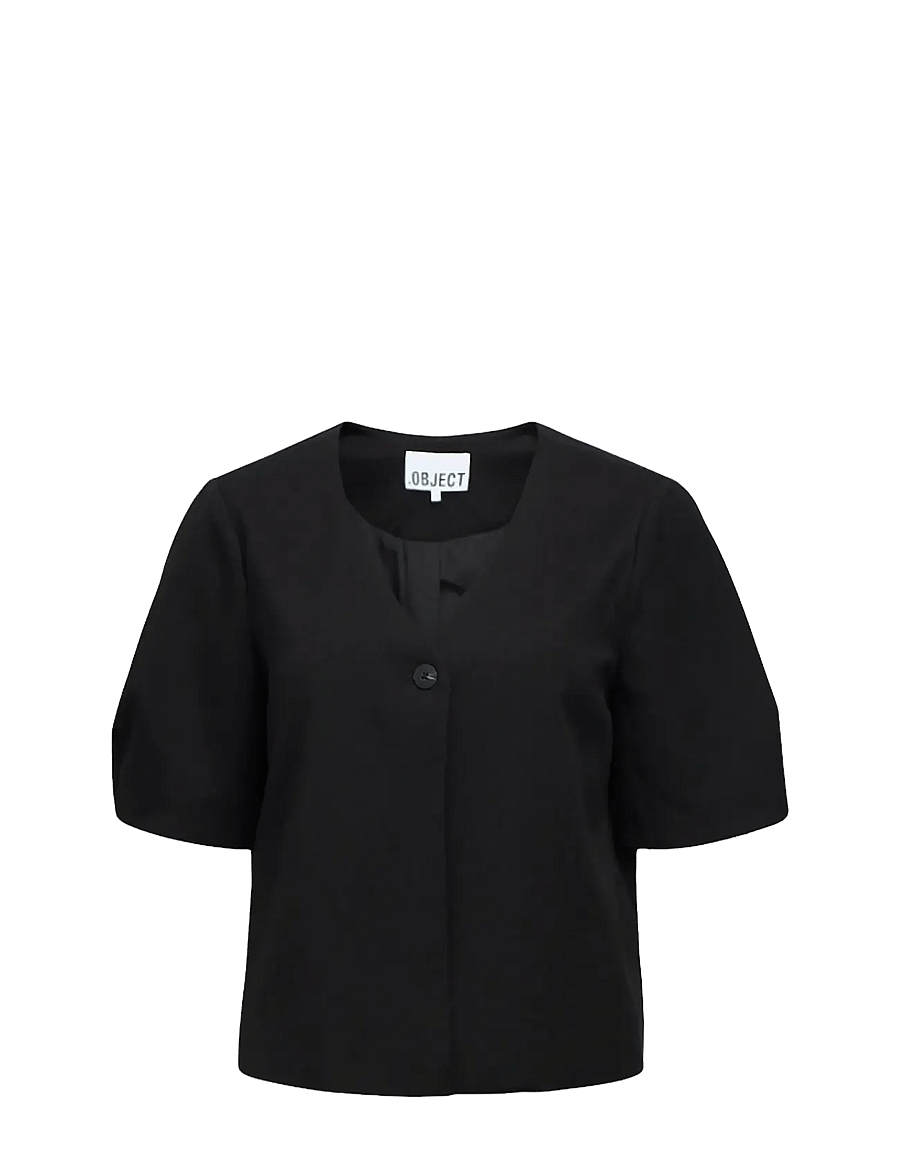 Object - OBJLISA S/S RE TOP NOOS - t-shirts - black - 1