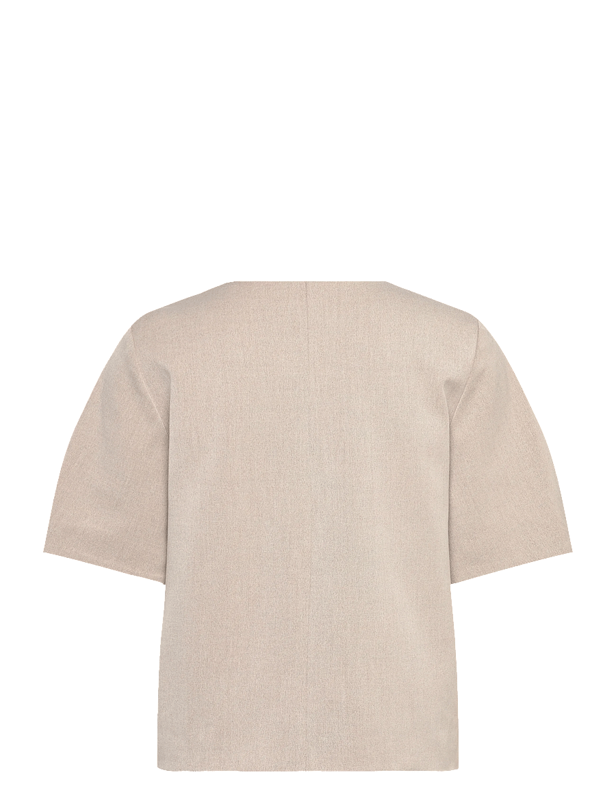 Object - OBJLISA S/S RE TOP NOOS - t-shirts - humus - 2