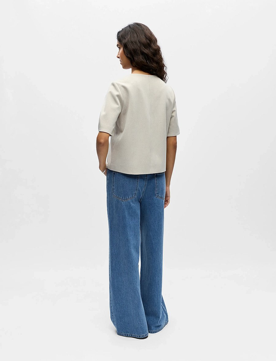 Object - OBJLISA S/S RE TOP NOOS - t-shirts - humus - 3