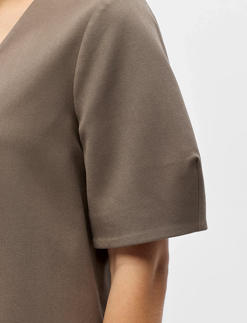 Object - OBJLISA S/S RE TOP NOOS - t-shirts - morel - 3