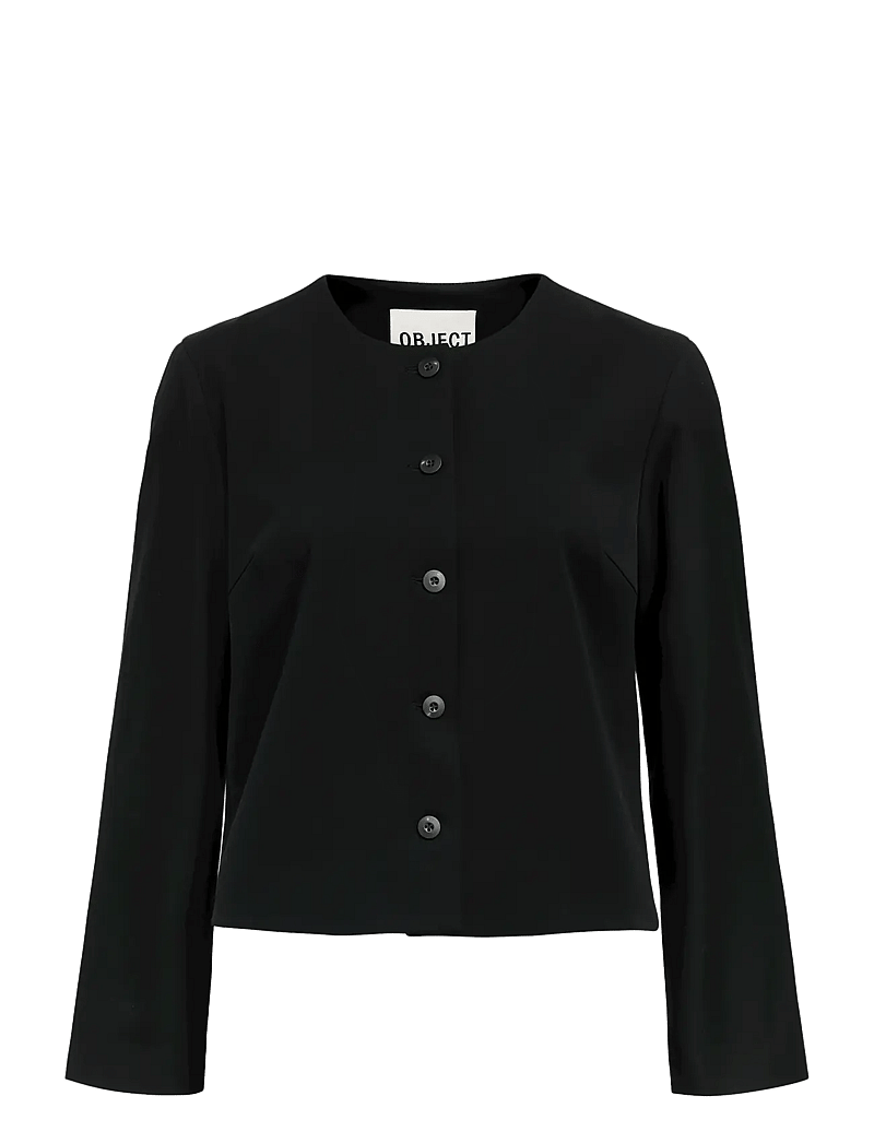 Object - OBJLISA L/S RE BLAZER NOOS - einreihige blazer - black - 1
