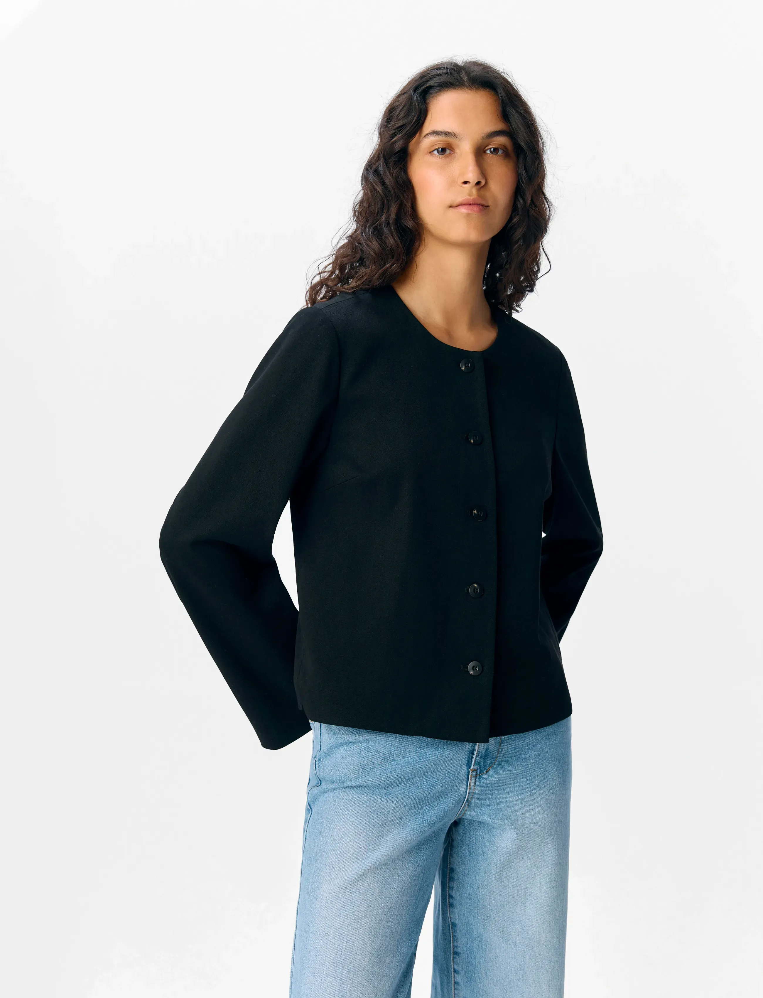 Object Objlisa L/S Re Blazer Noos, 38, Black, Blazere > Enkeltradede Blazere, Dame