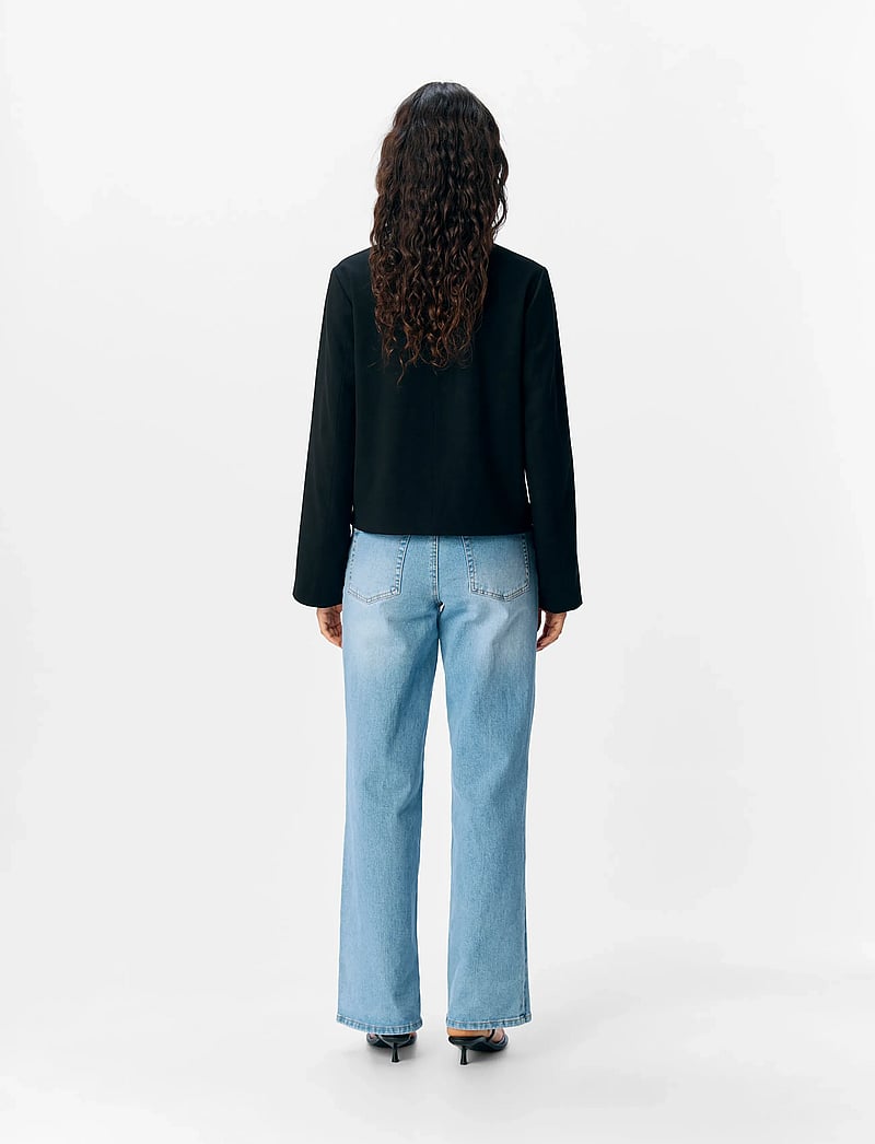 Object - OBJLISA L/S RE BLAZER NOOS - einreihige blazer - black - 2