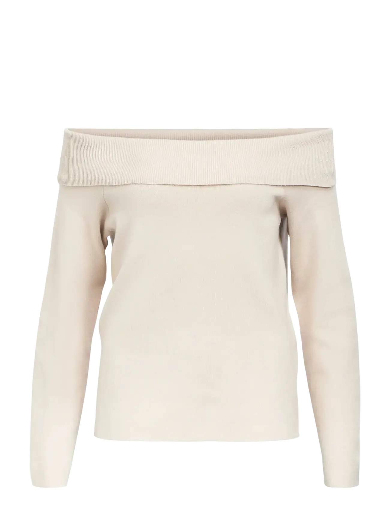 OBJECT Objreynard L/S Re Off Schulter Knit Div Cream - S - Damen