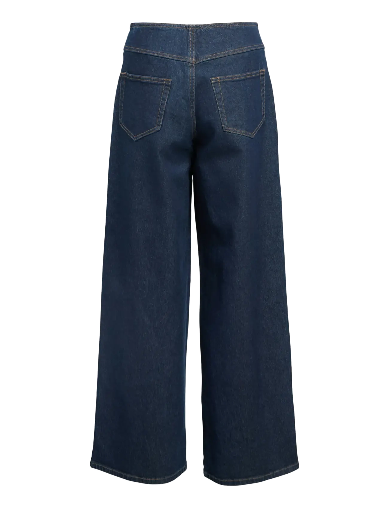 Object - OBJSAVA FLO HW JEANS 142 - hosen mit weitem bein - dark blue denim - 2
