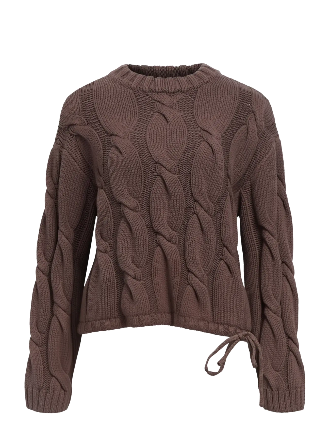 Object OBJBAY L/S LO KNIT PULLOVER E PA 25 - Pullover - SEAL BROWN / brown