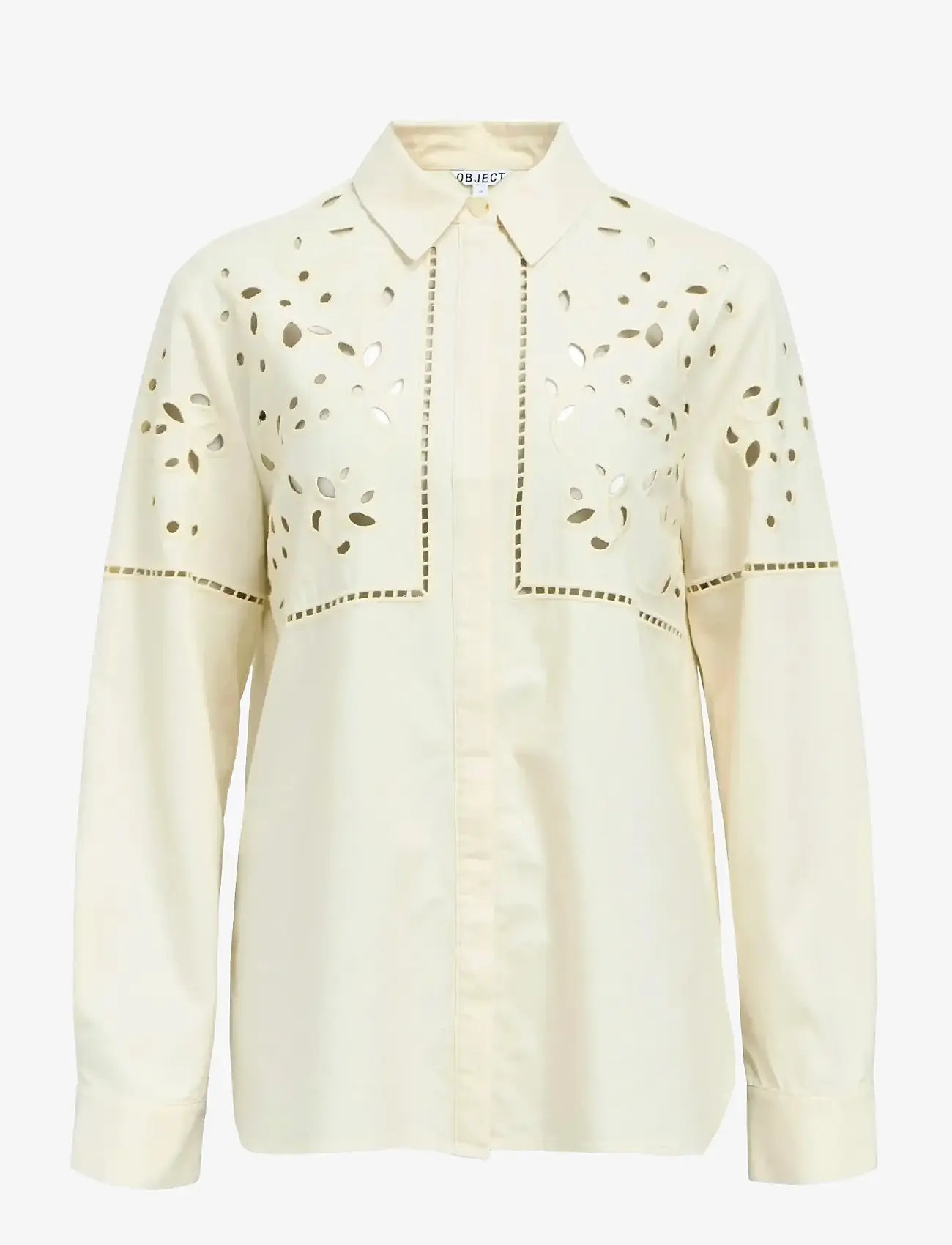 Object - OBJPERRY L/S LO SHIRT E AU 25 - langärmlige hemden - tofu - 1