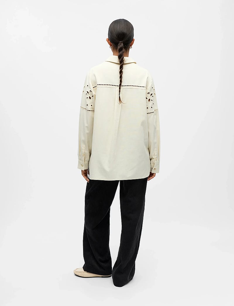 Object - OBJPERRY L/S LO SHIRT E AU 25 - langärmlige hemden - tofu - 2