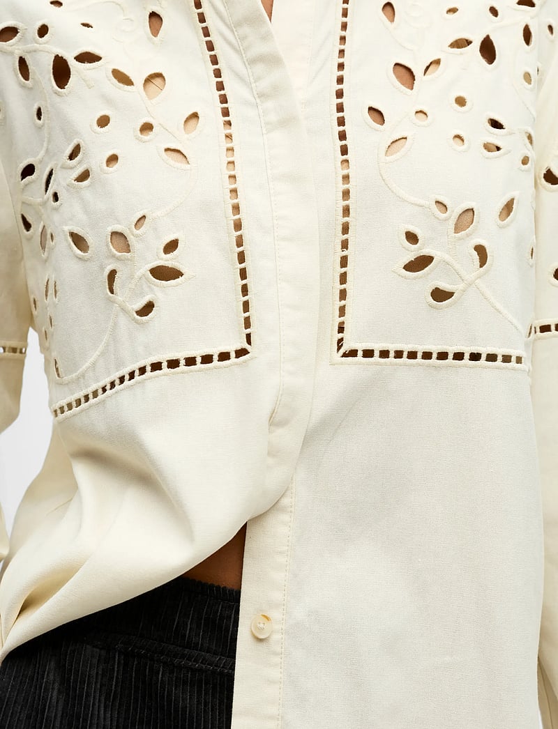 Object - OBJPERRY L/S LO SHIRT E AU 25 - langärmlige hemden - tofu - 4