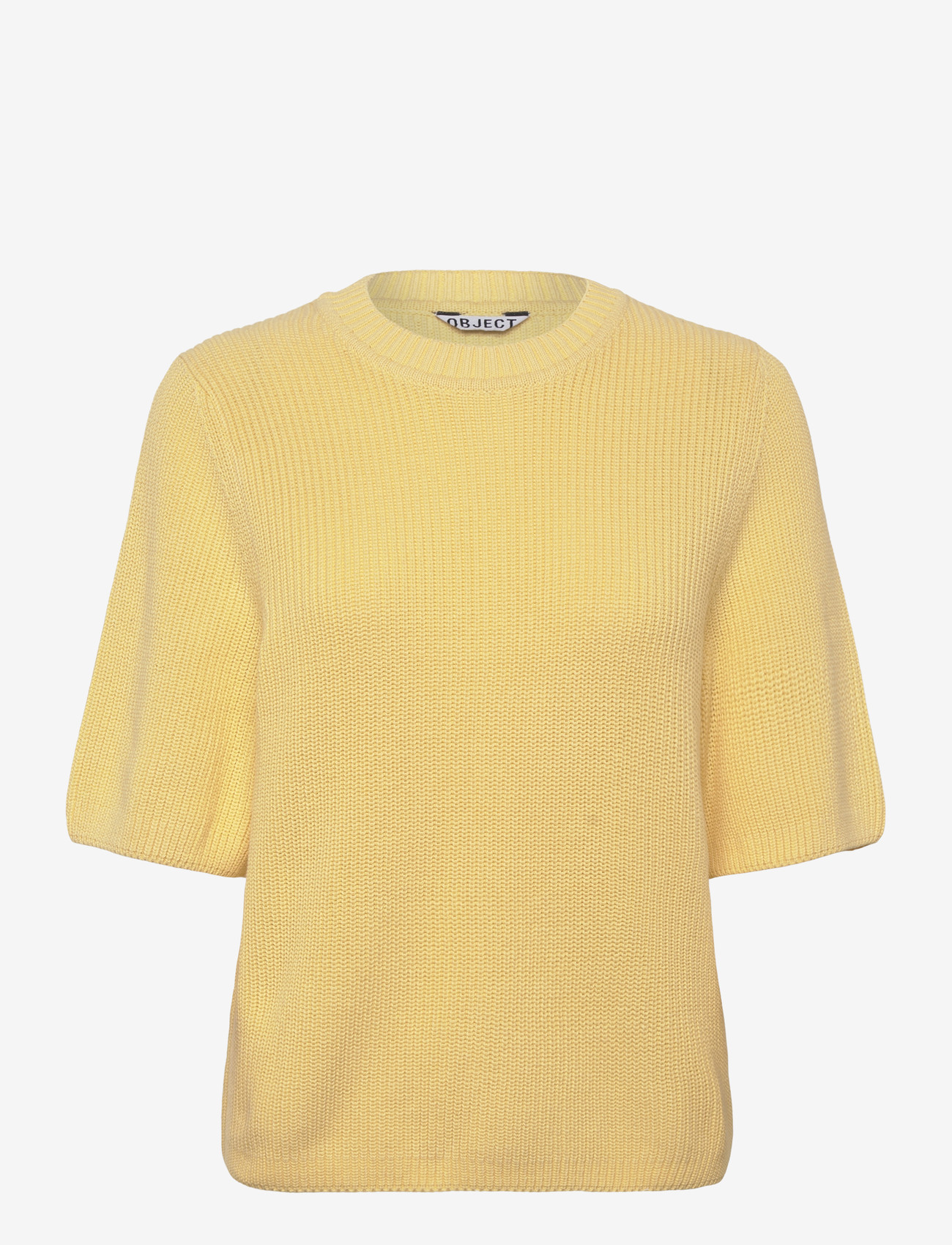 Object - OBJFLO S/S RE KNIT PULLOVER NOOS - die niedrigsten preise - sunlight - 1