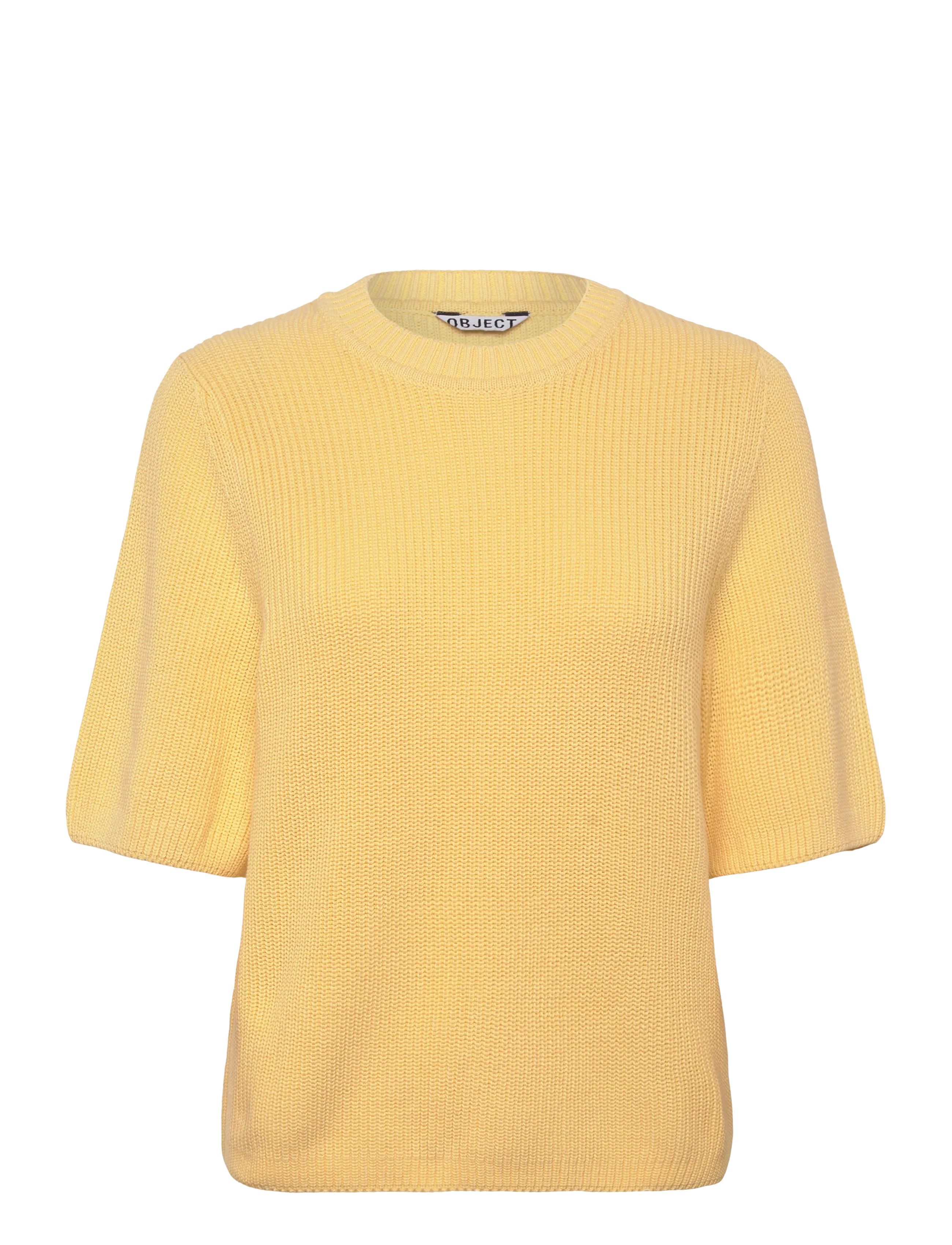 Object OBJFLO S/S RE KNIT PULLOVER NOOS - New arrivals - SUNLIGHT / yellow