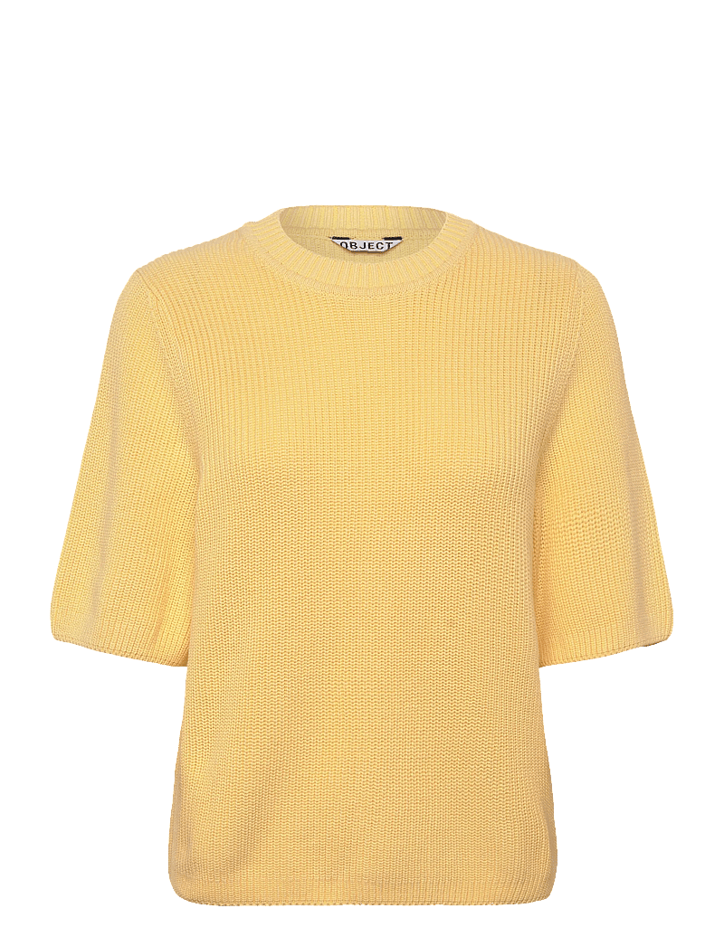 Object - OBJFLO S/S RE KNIT PULLOVER NOOS - pullover - sunlight - 1