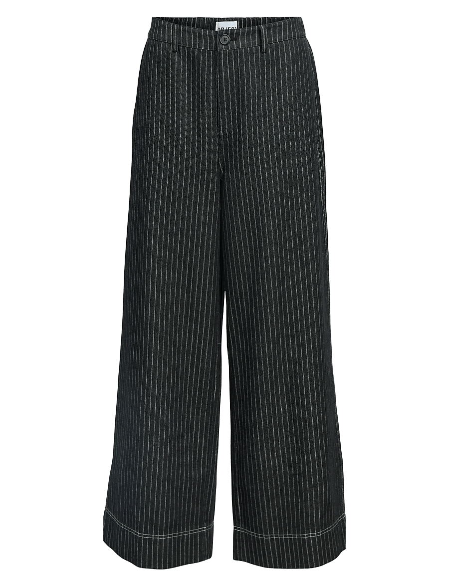 Object - OBJAMY MW LO PANT E AU 25 - hose mit geradem bein - black denim - 1