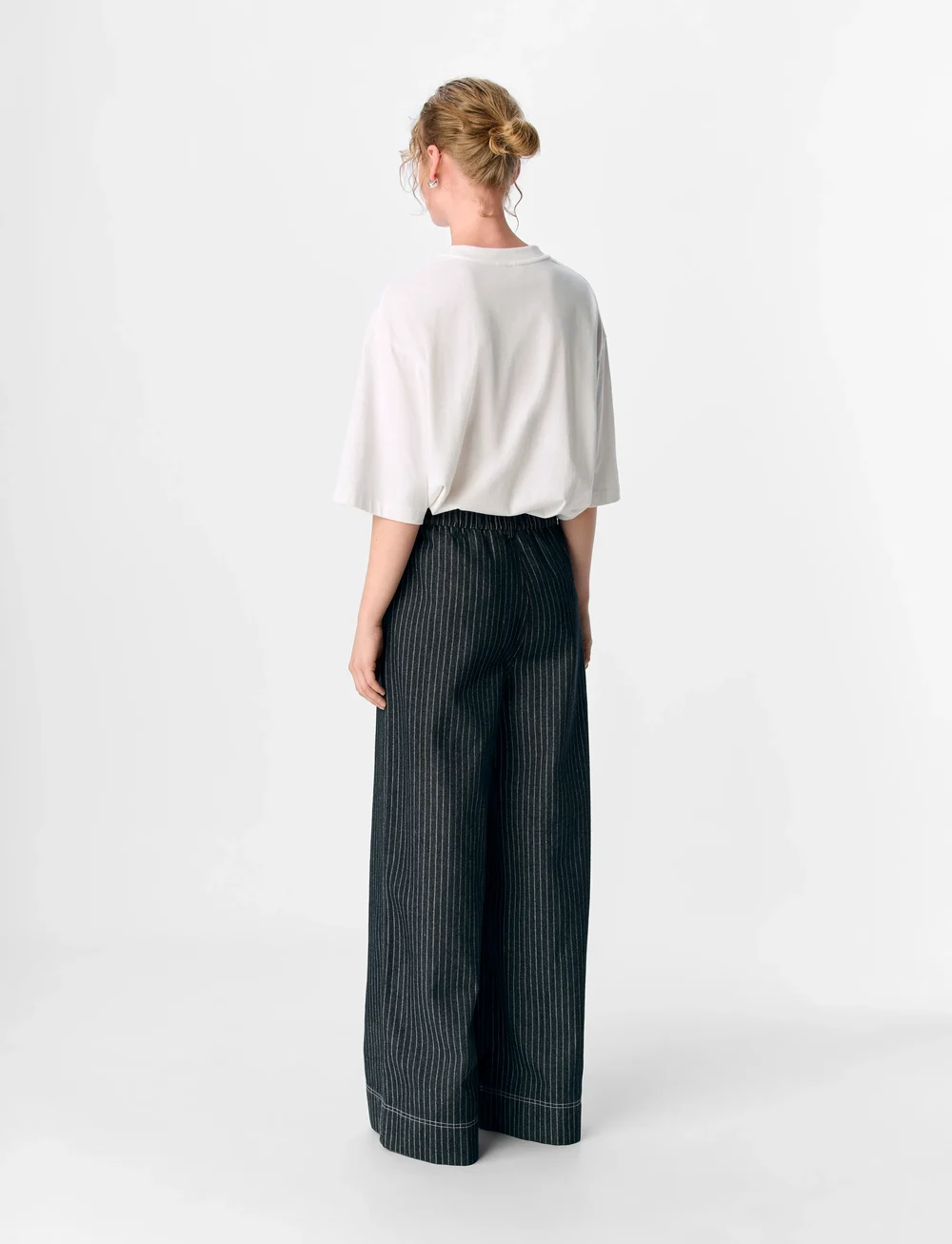 Object - OBJAMY MW LO PANT E AU 25 - raka byxor - black denim - 2