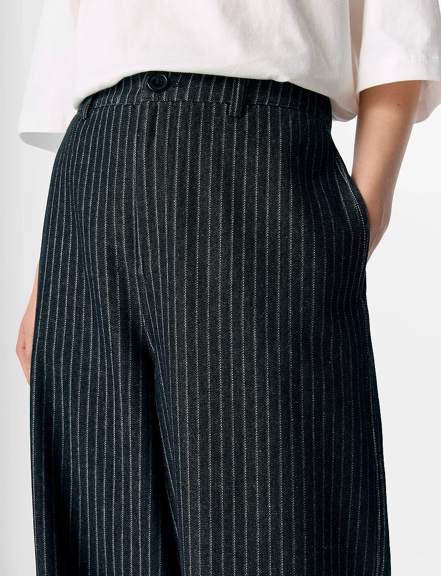 Object - OBJAMY MW LO PANT E AU 25 - hose mit geradem bein - black denim - 5