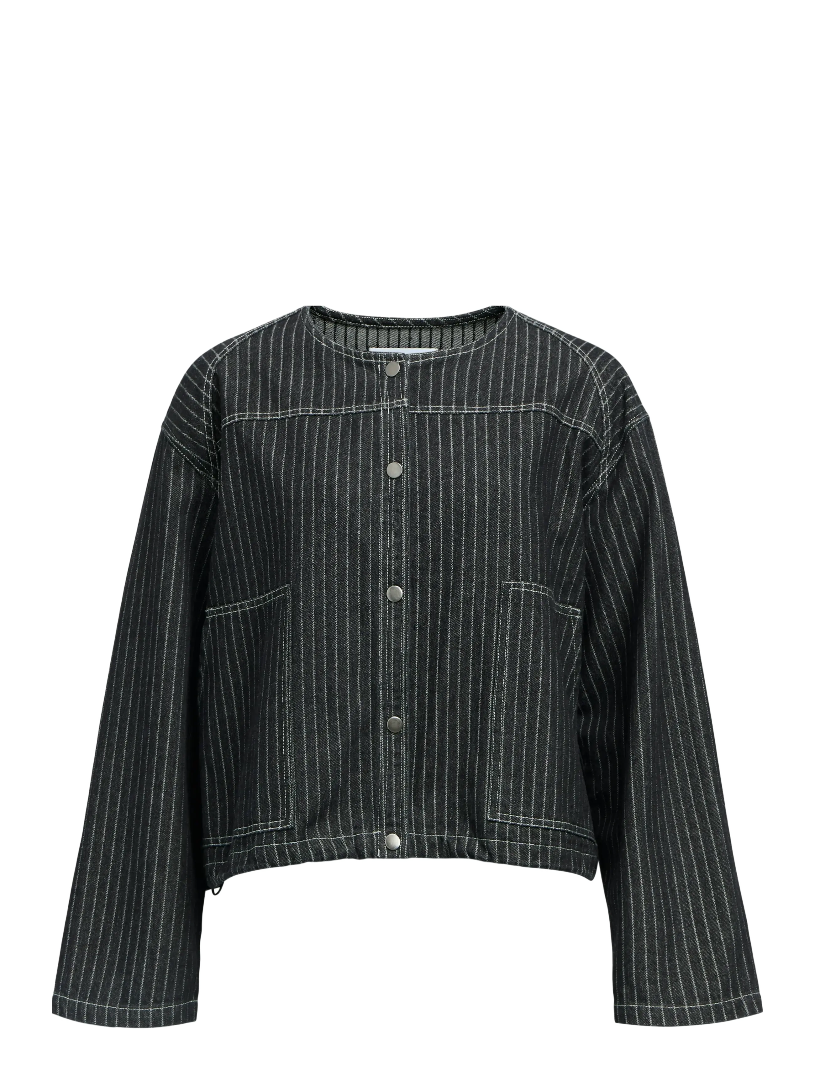 Object OBJAMY L/S LO SHIRT E AU 25 - Pluusid ja särgid - BLACK DENIM / navy
