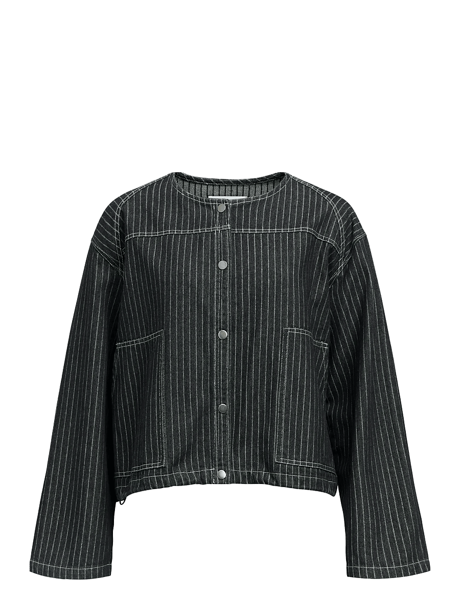 Object - OBJAMY L/S LO SHIRT E AU 25 - overshirts - black denim - 1