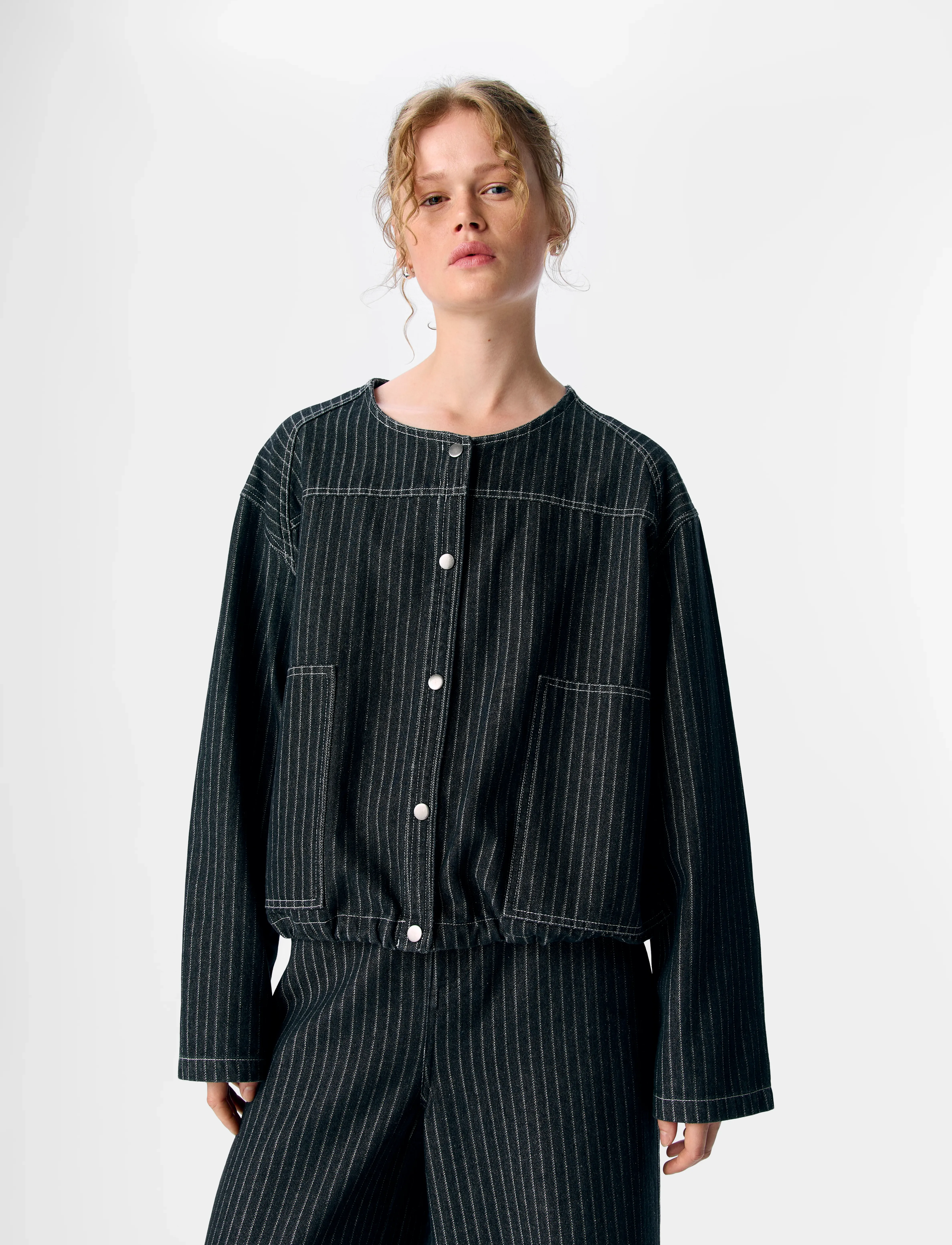Object - OBJAMY L/S LO SHIRT E AU 25 - langærmede skjorter - black denim - 4
