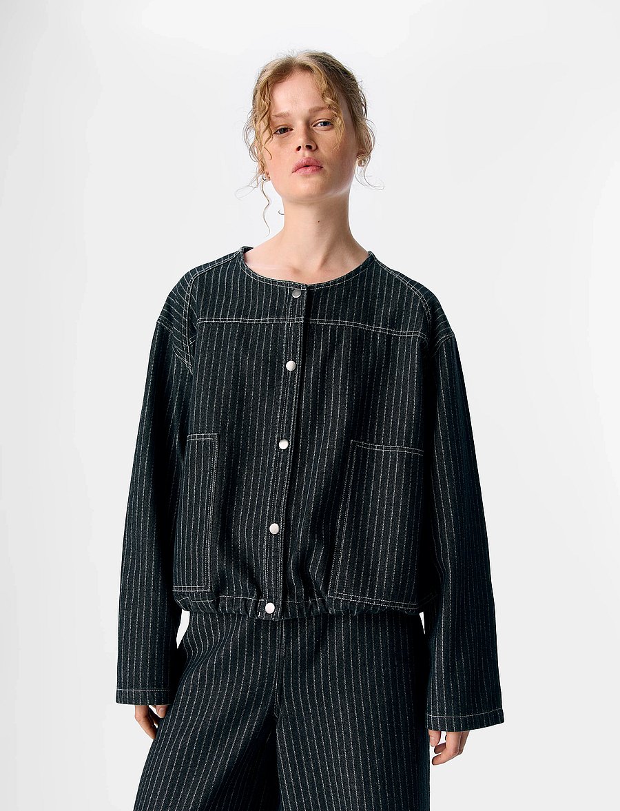 Object - OBJAMY L/S LO SHIRT E AU 25 - overshirts - black denim - 4