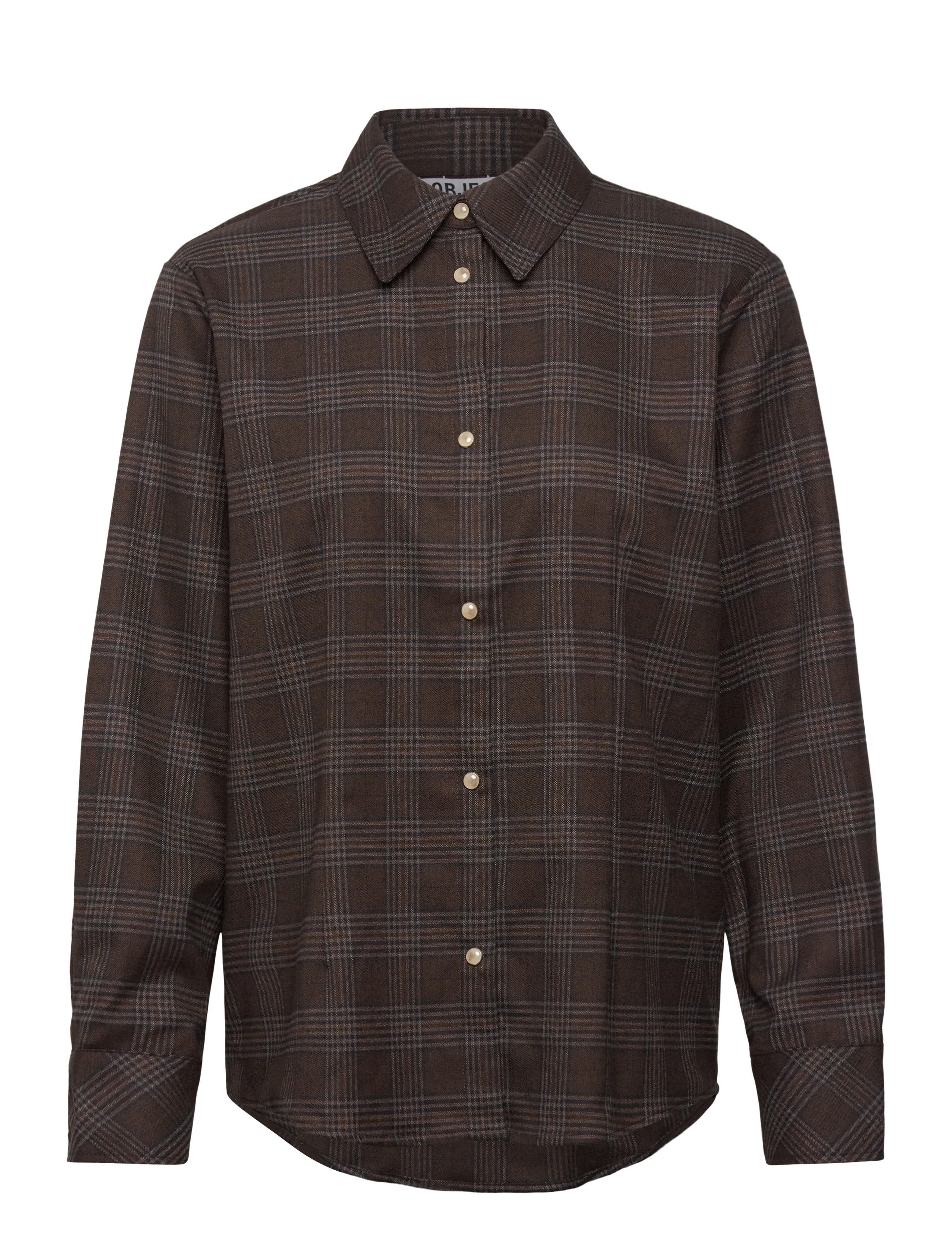 OBJDANNI L/S LO SHIRT E AU 25 - RAWHIDE